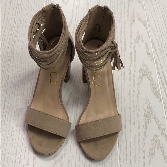 Tassel Ankle-Wrap Heels - Picture 5 of 5